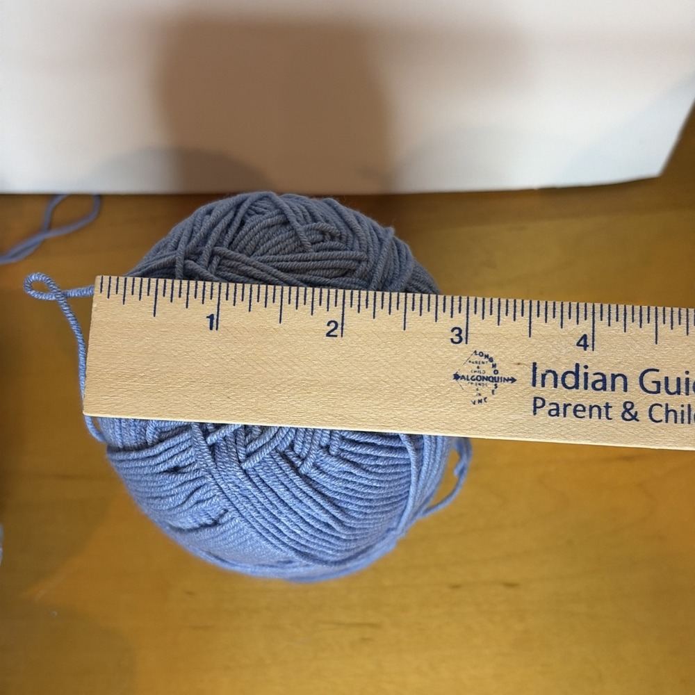 Light Blue Cotton Crochet Yarn/Thread 5 Skeins Very Soft - Picture 3 of 5